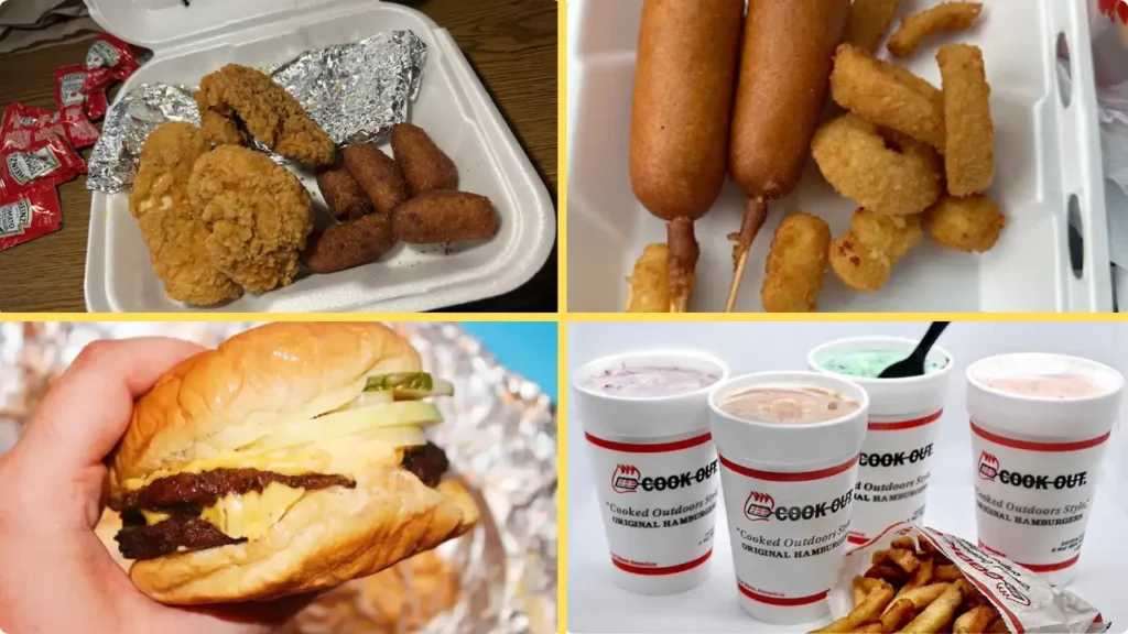 Cookout Freedom Drive Menu