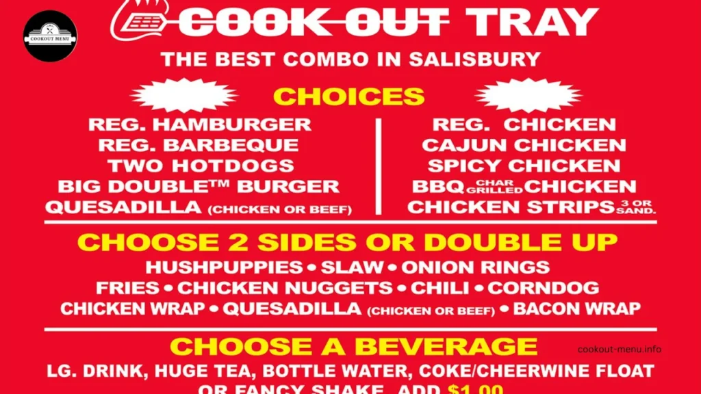 Cookout Tray Menu